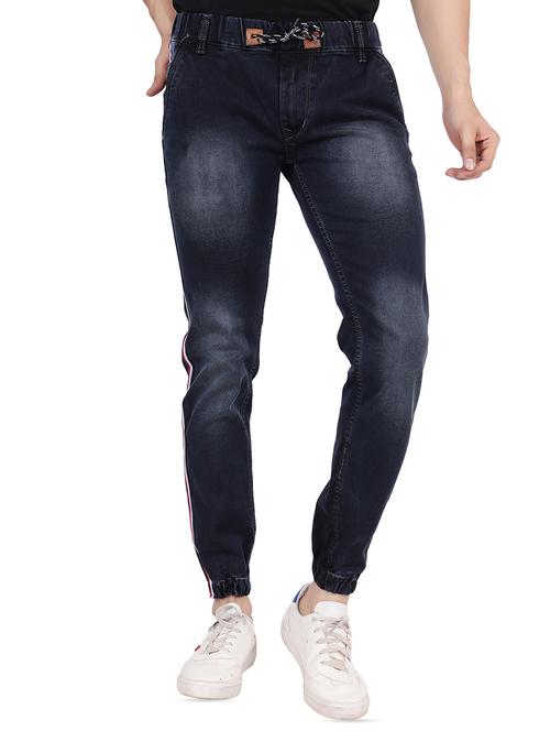 blue denim jogger - 16286419 - Standard Image - 1