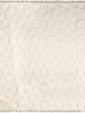saral home soft cotton unique firki design tufted throw/ sofacover -140x160 cm - 16286953 - Standard Image - 5