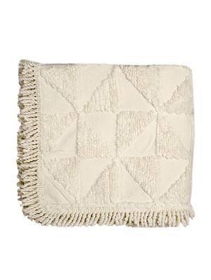 saral home soft cotton unique firki design tufted throw/ sofacover -140x210 cm - 16286955 - Standard Image - 3