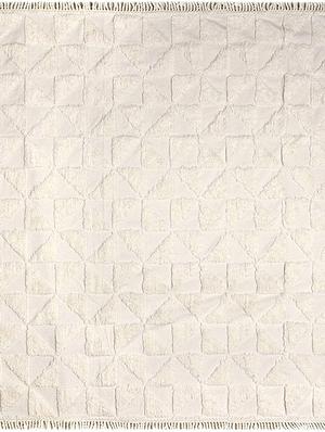 saral home soft cotton unique firki design tufted throw/ sofacover -140x210 cm - 16286955 - Standard Image - 5