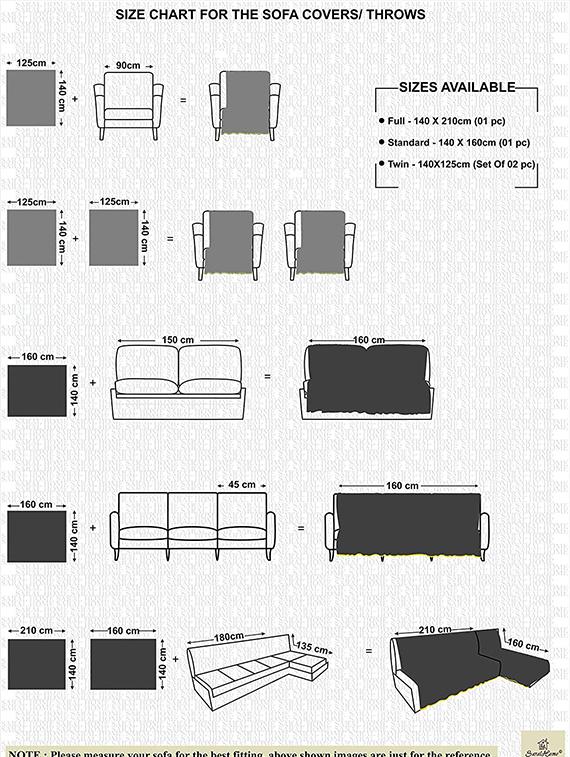 saral home soft cotton unique firki design tufted throw/ sofacover -140x125 cm - 16286956 - Zoom Image - 7