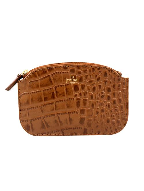 tan leather regular pouch - 16287088 - Standard Image - 1