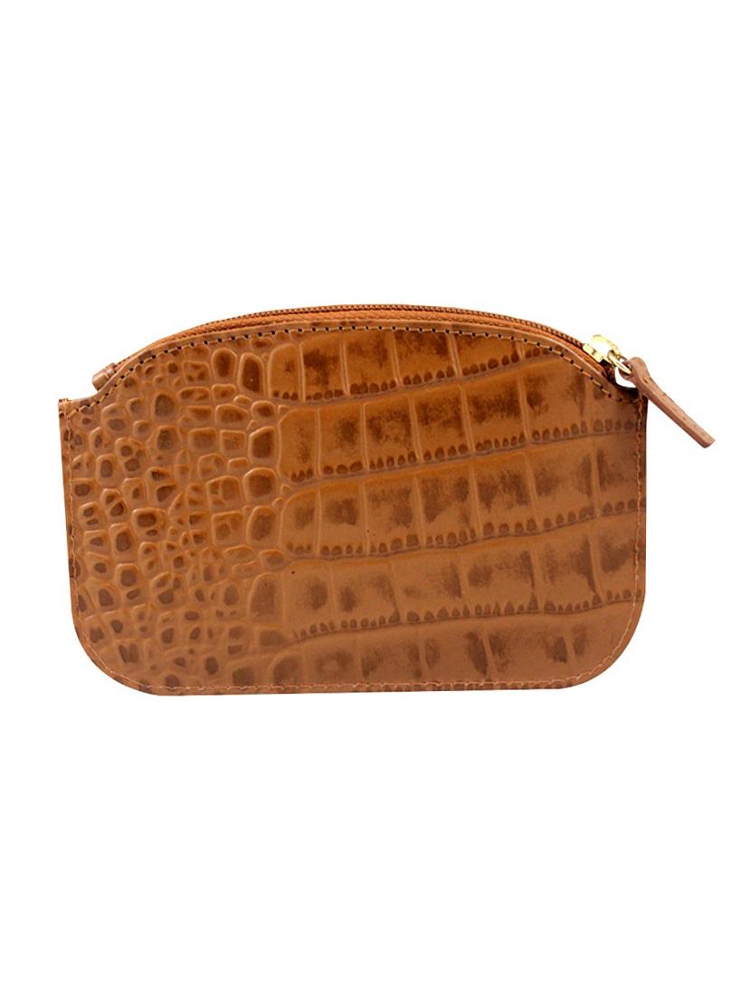 tan leather regular pouch - 16287088 - Zoom Image - 2