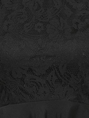lace detail layered a line dress - 16287112 - Standard Image - 5