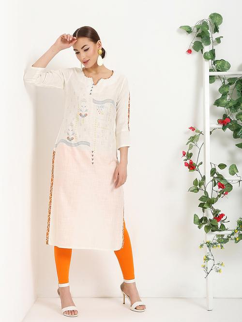 digital printed straight kurta - 16287699 - Standard Image - 1