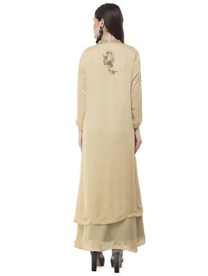 embellished layered kurta - 16288095 - Standard Image - 3