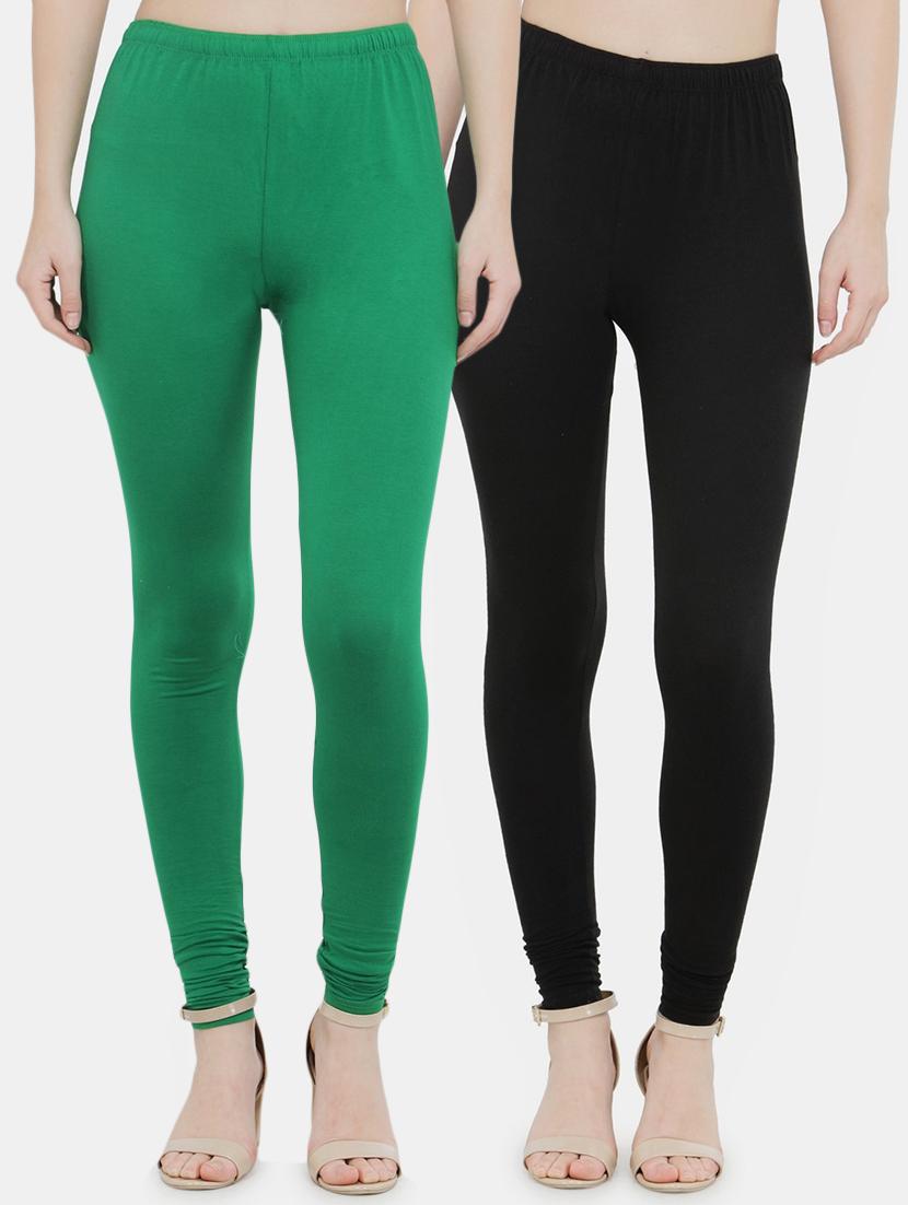 solid churidar legging combo (set of 2) - 16288120 - Zoom Image - 1