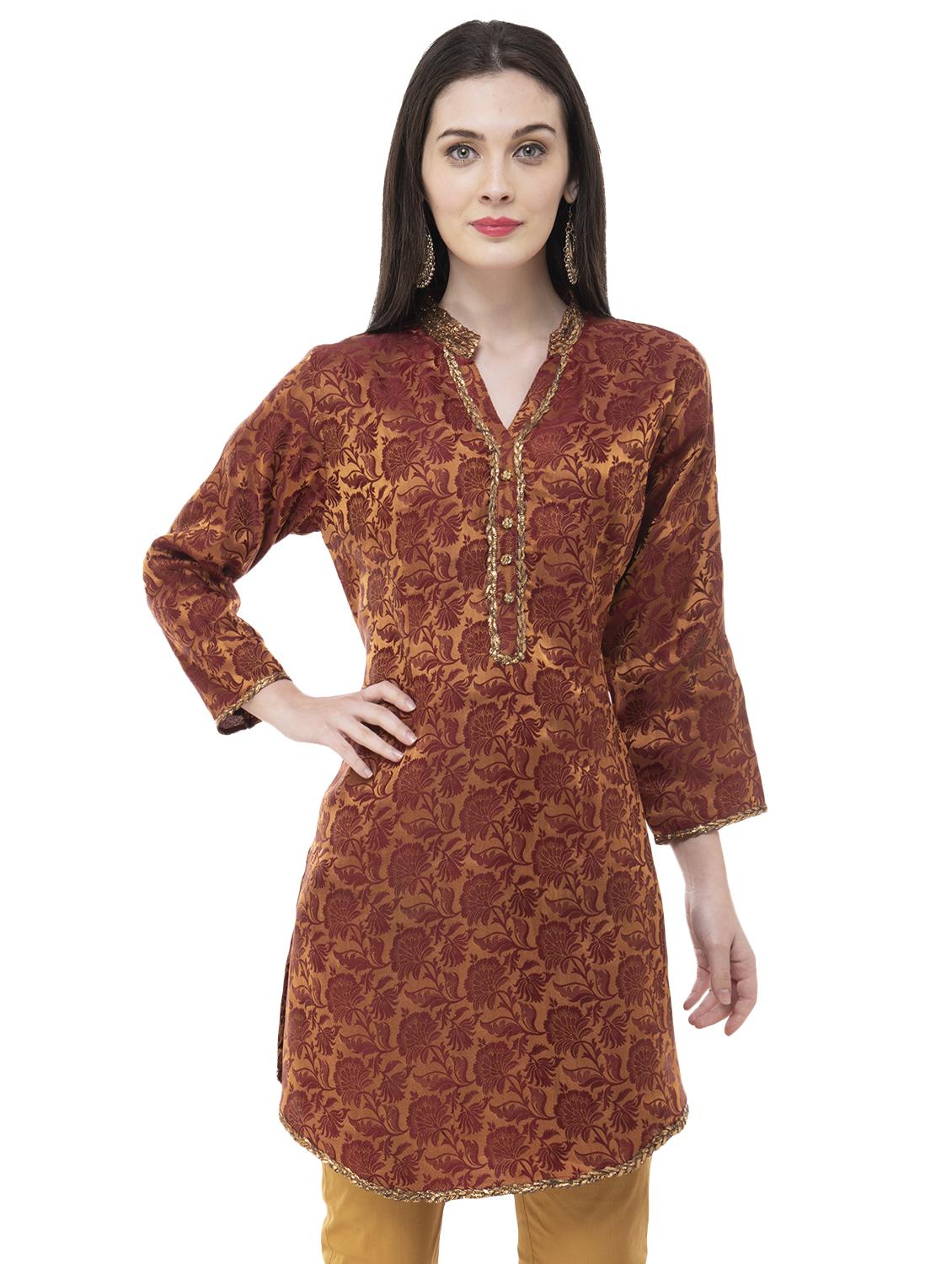 floral a-line kurta - 16288298 - Zoom Image - 1