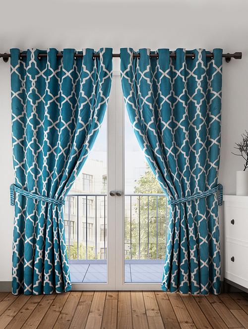 new plain door pack of 2 curtain - 16288974 - Standard Image - 1
