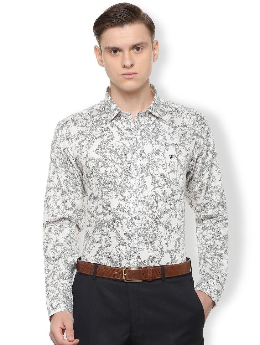 white printed casual shirt - 16289309 - Zoom Image - 1