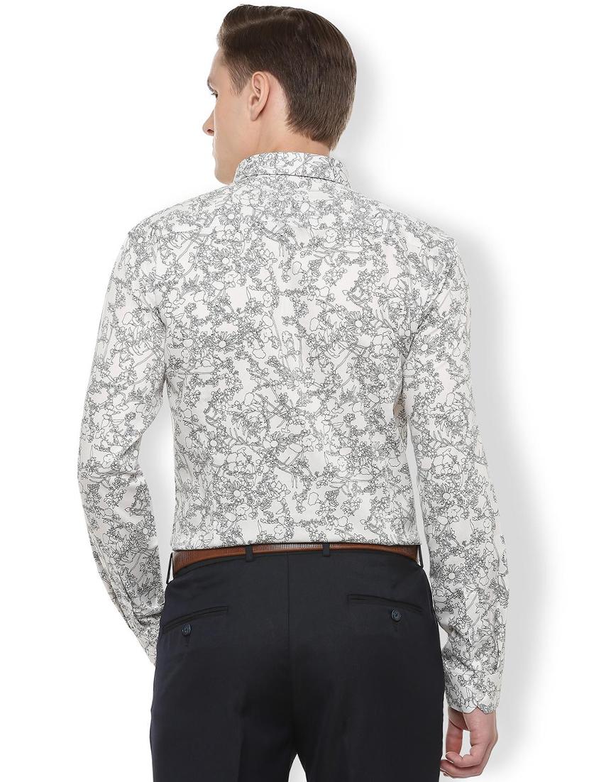 white printed casual shirt - 16289309 - Zoom Image - 2