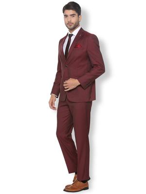 red solid single breasted suit - 16289354 - Standard Image - 2