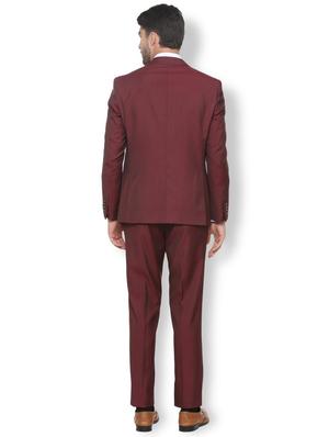 red solid single breasted suit - 16289354 - Standard Image - 3