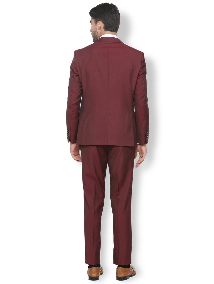 red solid single breasted suit - 16289354 - Zoom Image - 3