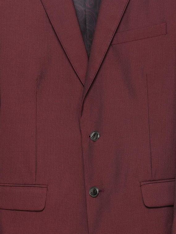 red solid single breasted suit - 16289354 - Zoom Image - 4