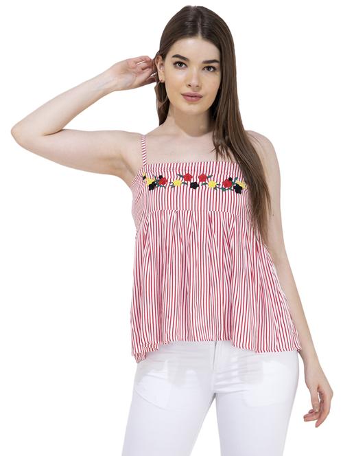 tie knot embroidered top - 16289737 - Very Small Image - 1