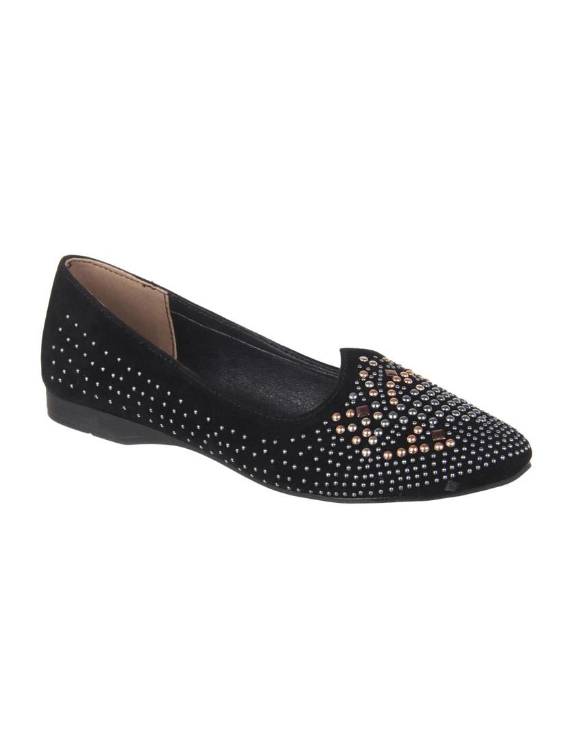 black slip on ballerinas - 16290274 - Zoom Image - 1