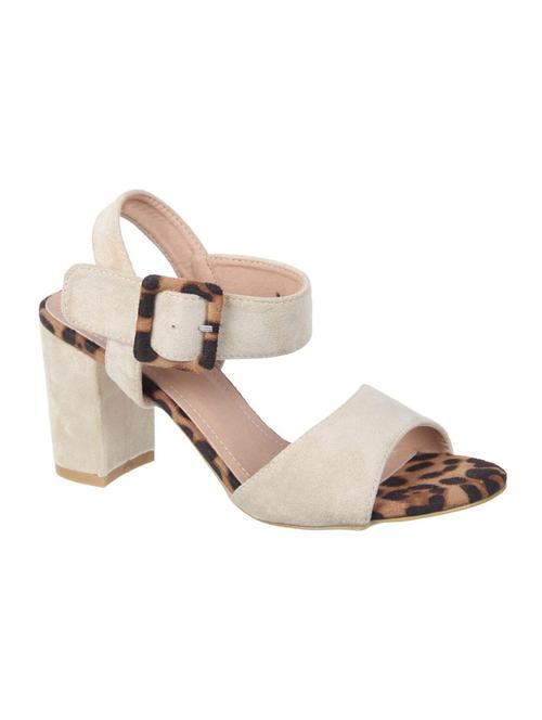beige back strap sandals - 16290305 - Standard Image - 1