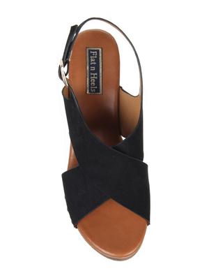 black ankle strap wedges - 16290327 - Standard Image - 4