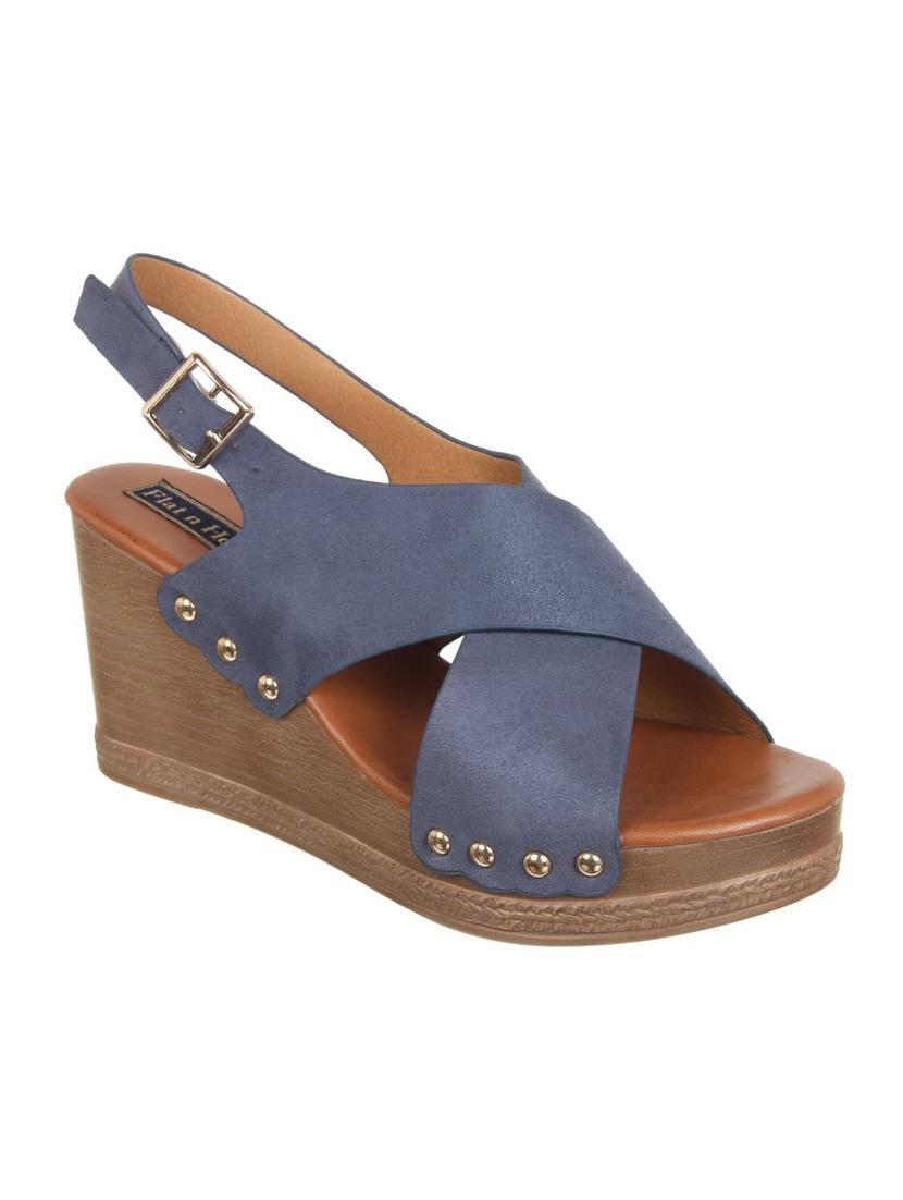 blue back strap wedges - 16290330 - Zoom Image - 1