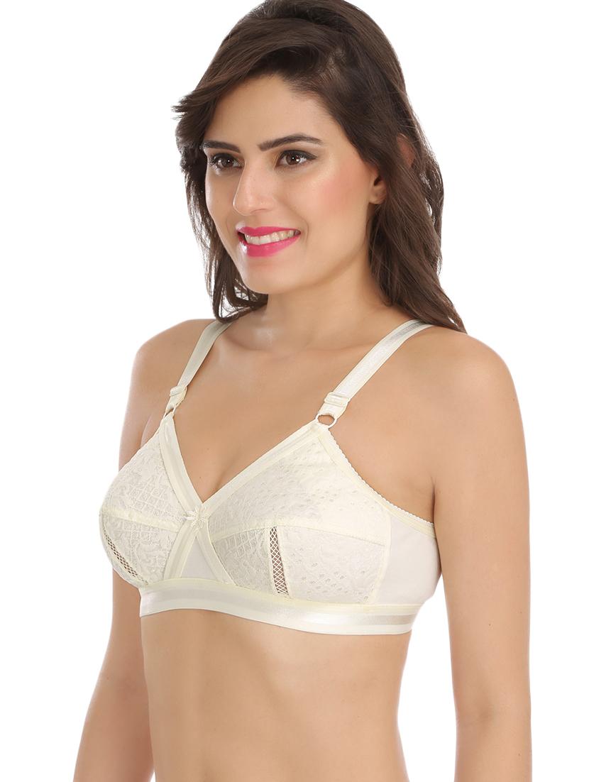 floral patch mesh insert minimizer bra - 16290908 - Zoom Image - 2