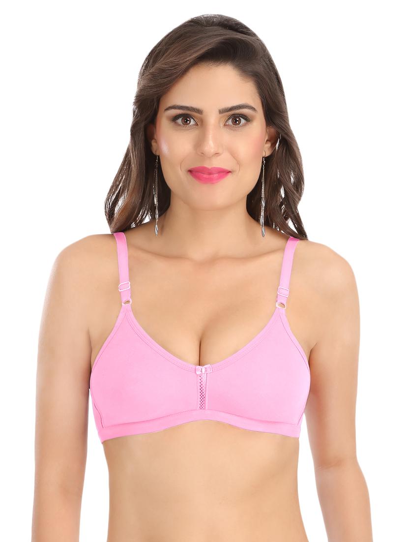 bow patch solid bra - 16290933 - Zoom Image - 1