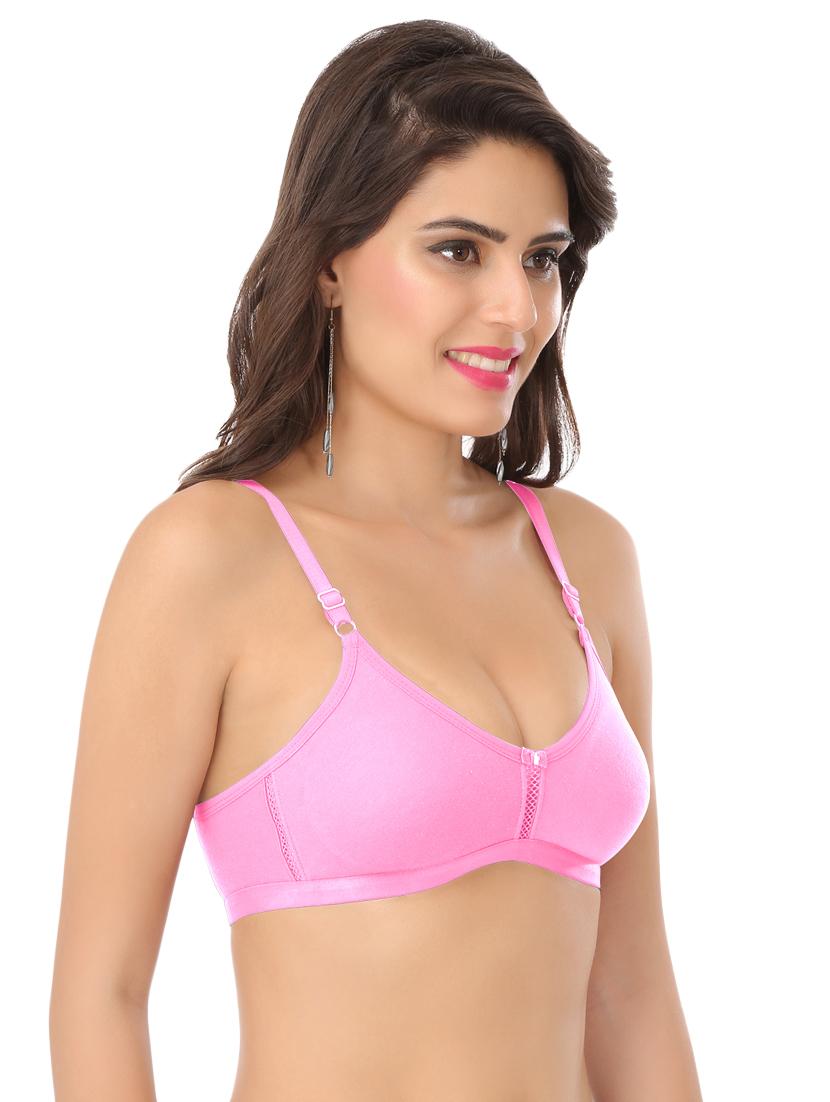 bow patch solid bra - 16290933 - Zoom Image - 2