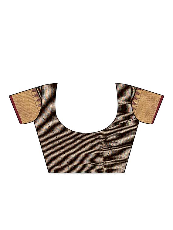 striped maheshwari saree with blouse - 16291620 - Zoom Image - 3