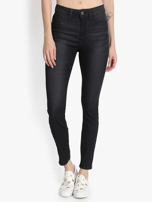 side tapped stone wash jeans - 16293243 - Standard Image - 1
