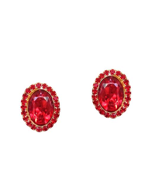 red studs earring - 16293415 -  Standard Image - 0