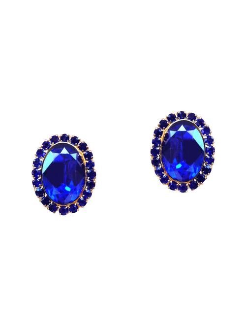 blue  studs earring - 16293416 -  Standard Image - 0