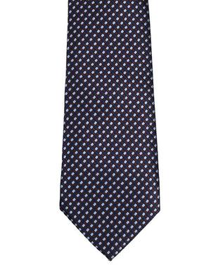blue microfiber bow tie, pocket square and cuff links combo - 16293498 - Standard Image - 3