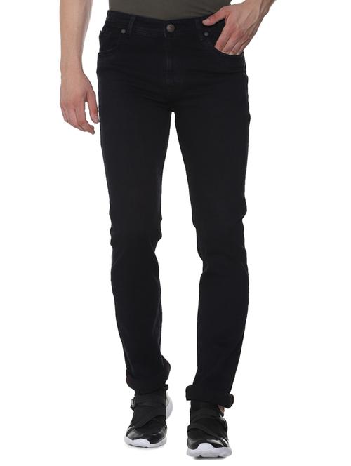 black cotton plain jeans - 16293546 - Standard Image - 1