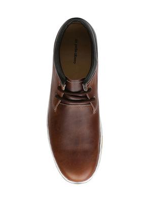 tan leatherette lace up sneakers - 16293631 - Standard Image - 4