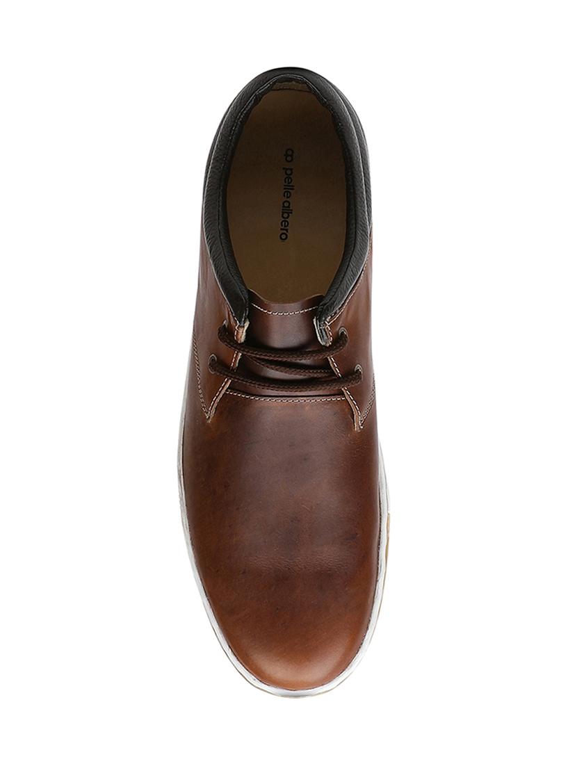 tan leatherette lace up sneakers - 16293631 - Zoom Image - 4