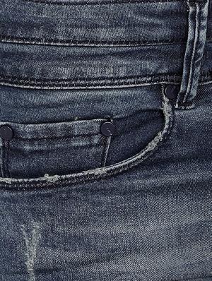 high rise distressed denim shorts - 16293945 - Standard Image - 5