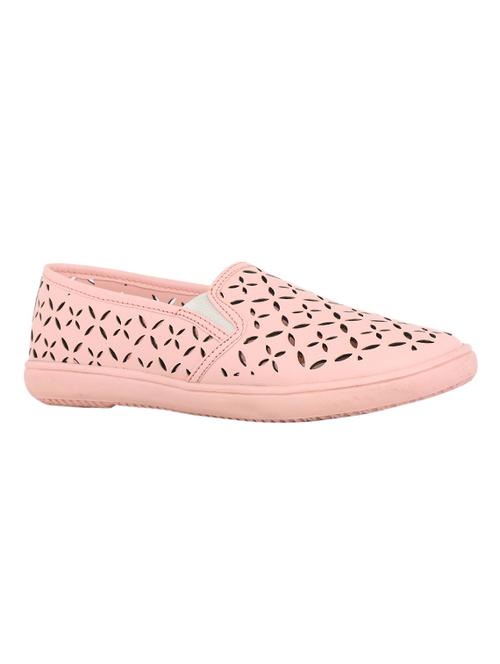 pink synthetic laceup casual shoes - 16294194 - Standard Image - 1