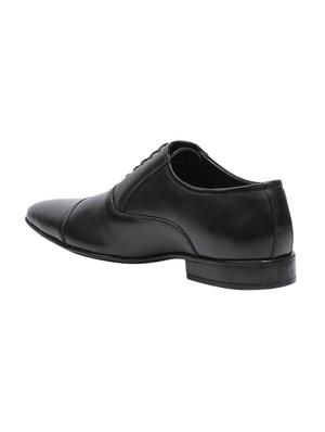 black leather lace-up oxfords - 16294280 - Standard Image - 3