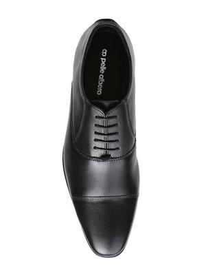 black leather lace-up oxfords - 16294280 - Standard Image - 4