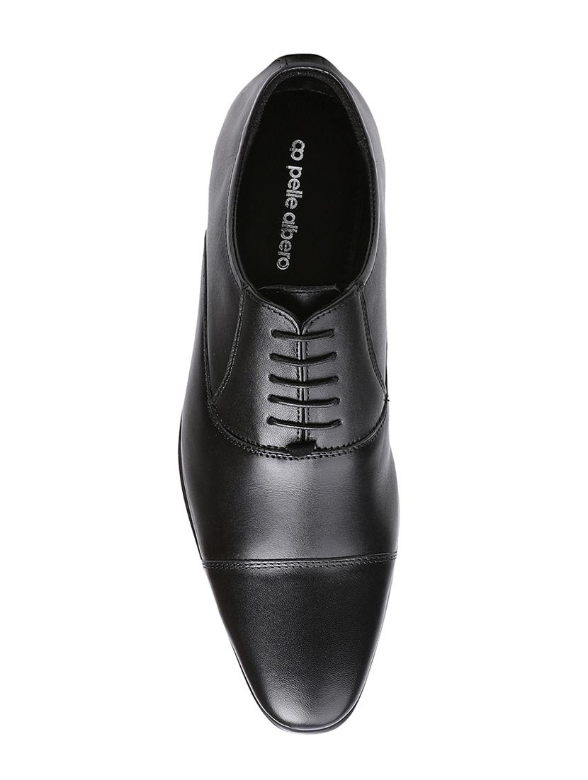 black leather lace-up oxfords - 16294280 - Zoom Image - 4