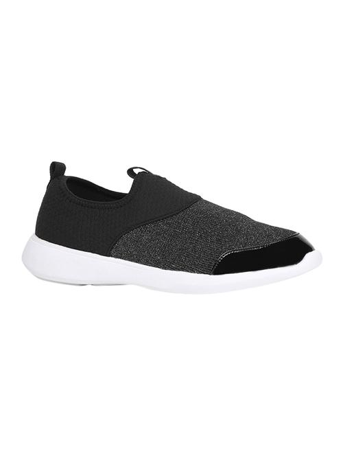 black slip on casual shoes - 16294408 - Standard Image - 1