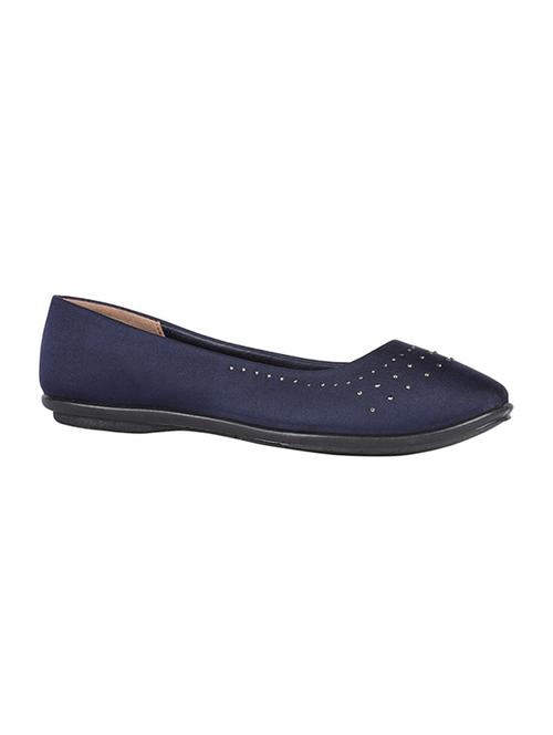 blue slip on ballerinas - 16294441 - Standard Image - 1