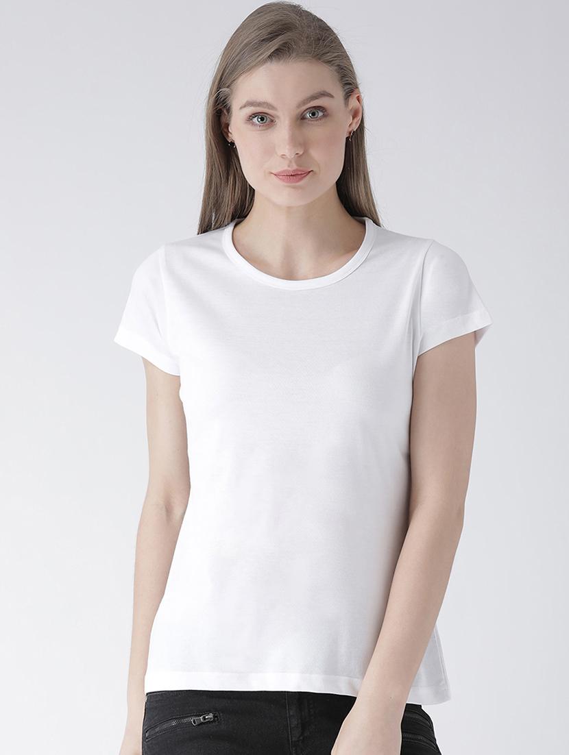 round neck solid tee - 16295574 - Zoom Image - 1
