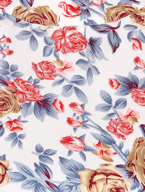 crew neck floral top - 16295766 - Zoom Image - 4