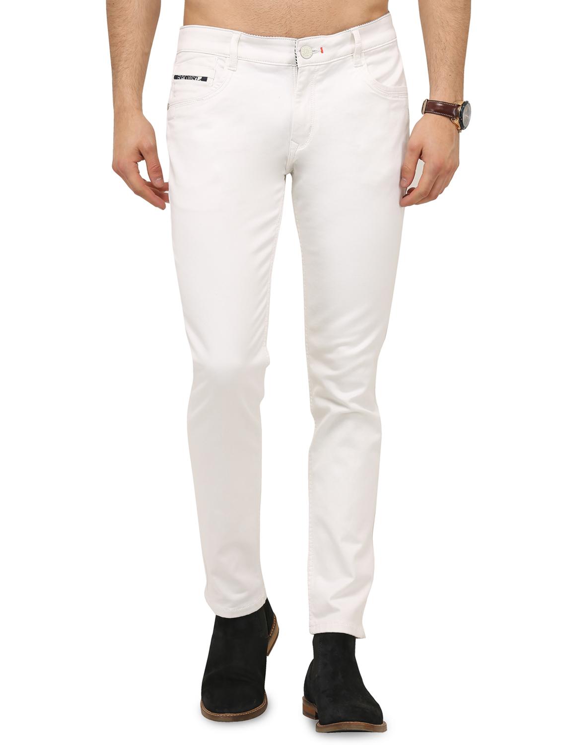 white denim plain jeans - 16295903 - Zoom Image - 1