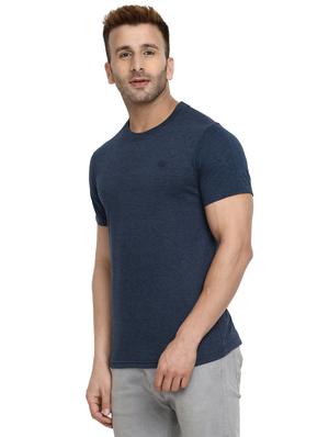 blue solid tshirt - 16296174 - Standard Image - 2