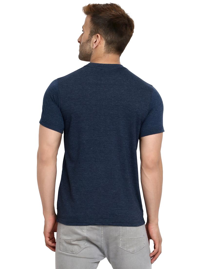 blue solid tshirt - 16296174 - Zoom Image - 3
