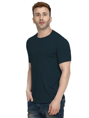 blue solid tshirt - 16296178 - Standard Image - 2