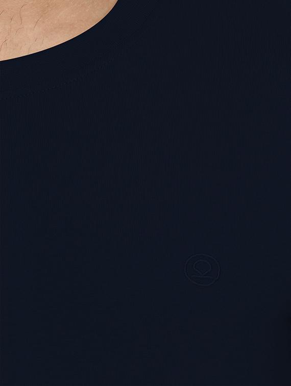 navy blue solid tshirt - 16296182 - Zoom Image - 4