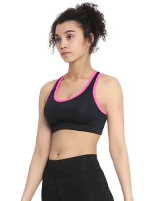 contrast seam racer back sports bra - 16296269 - Standard Image - 2